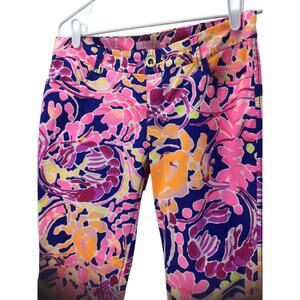 Lilly Pulitzer Floral Tropical PANTS Women's Size 6 Multicolored